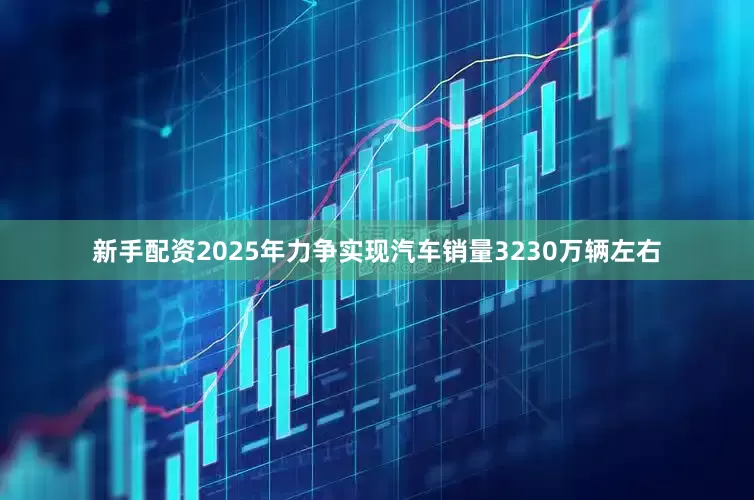 新手配资2025年力争实现汽车销量3230万辆左右